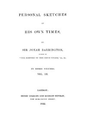 [Gutenberg 49794] • Personal Sketches of His Own Times, Vol. 3 (of 3)